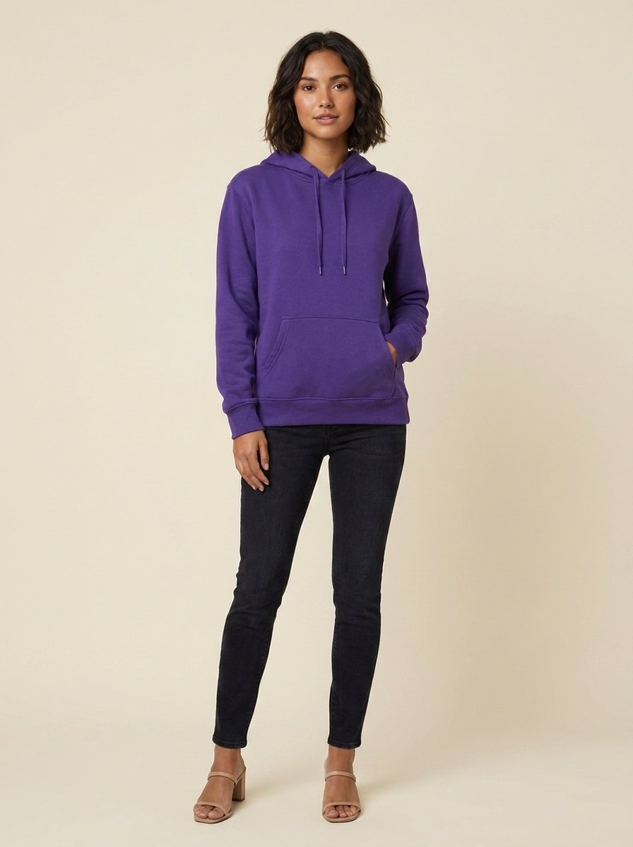 Elysian Basic Hoodie | Unisex Soft Polyester, Classic Pullover Style