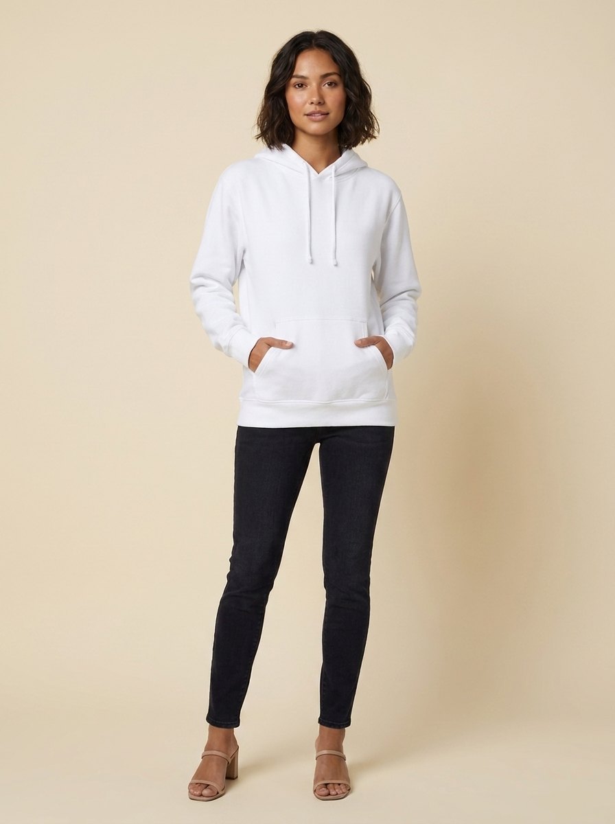 Elysian Basic Hoodie | Unisex Soft Polyester, Classic Pullover Style