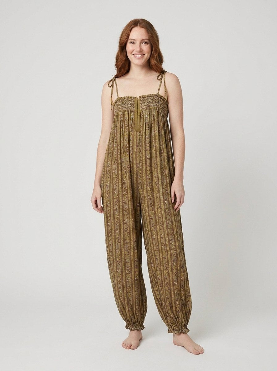 Elysian Boho Jumpsuit Women | Lightweight, Relaxed Fit, Wide-Leg Silhouette