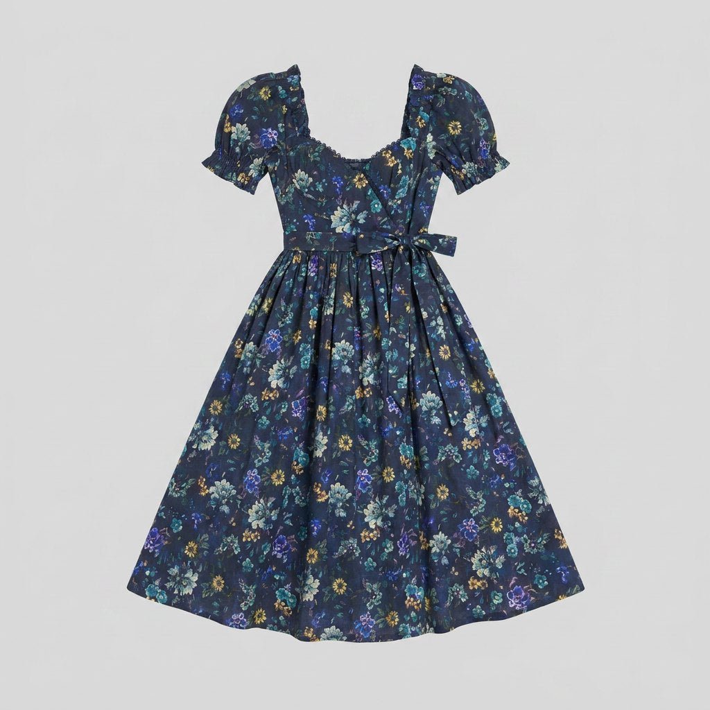 Elysian | Tapestry Dress Cotton, Tea-Length Summer Dress for Women