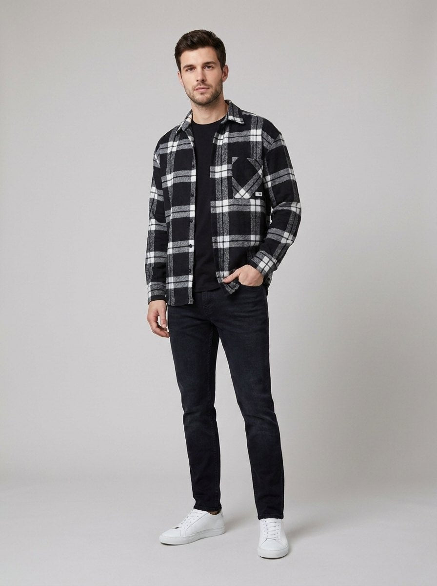 Elysian Winter Shirt | Long-Sleeve, Check Pattern