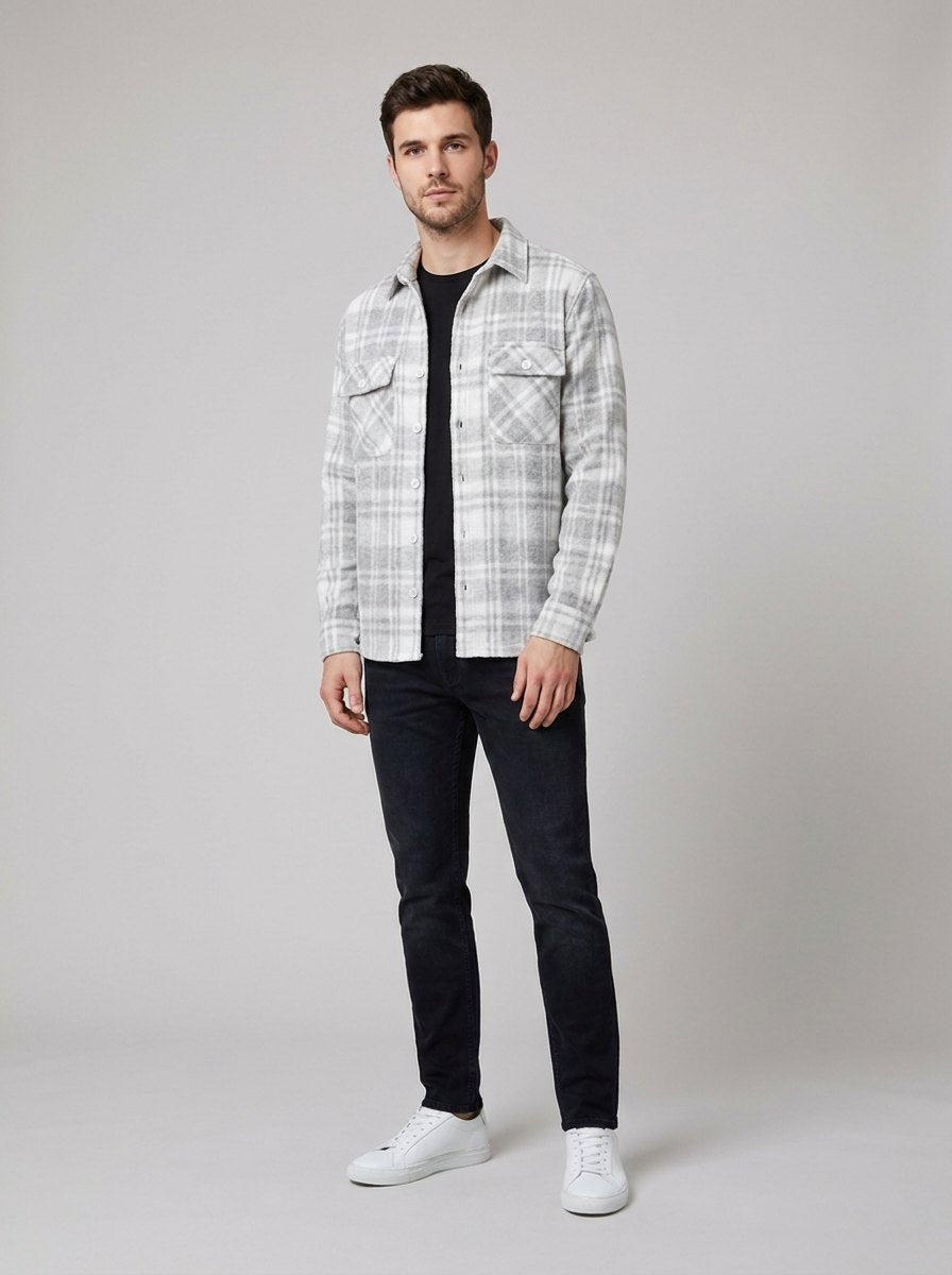 Elysian Winter Shirt | Long-Sleeve, Check Pattern