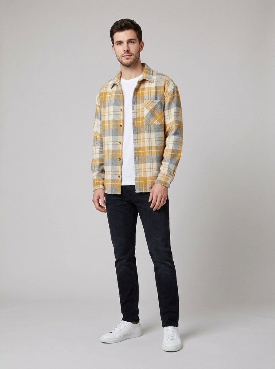 Elysian Winter Shirt | Long-Sleeve, Check Pattern