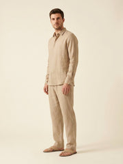 Ethan | Linen Set Breathable Button-Up Shirt and Relaxed Fit Pants