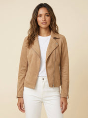 Faux Luxe Moto Jacket | Tailored Fit, Versatile Style