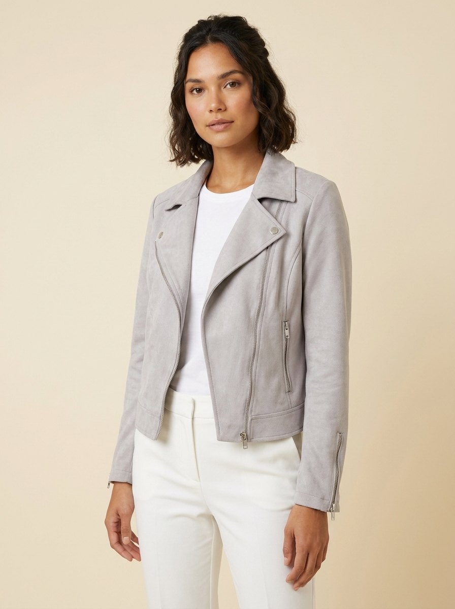 Faux Luxe Moto Jacket | Tailored Fit, Versatile Style