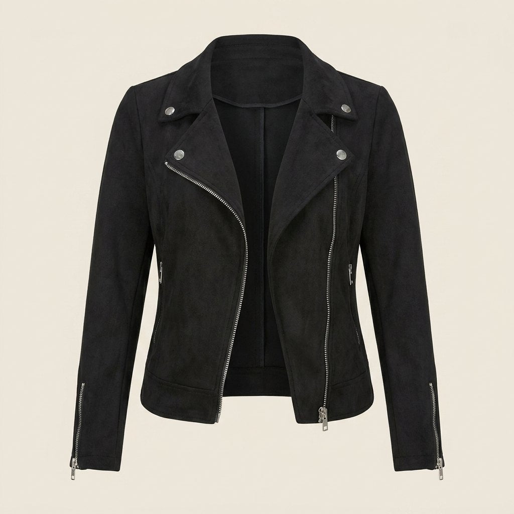Faux Luxe Moto Jacket | Tailored Fit, Versatile Style