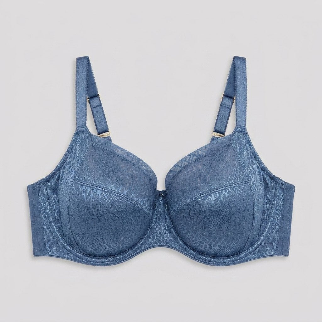 Felicity Full Cup Bra | Side Support, Evening Blue, Adjustable Straps