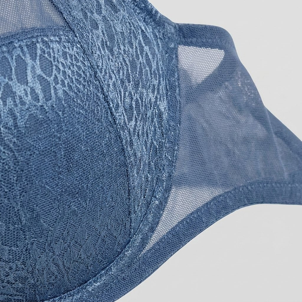 Felicity Full Cup Bra | Side Support, Evening Blue, Adjustable Straps