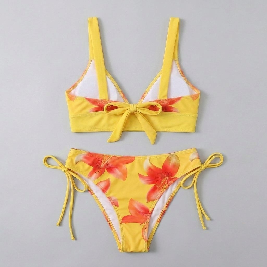 Fleur | Bikini Set Floral Print, V Neck