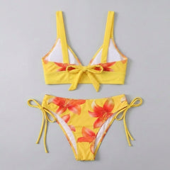 Fleur | Bikini Set Floral Print, V Neck