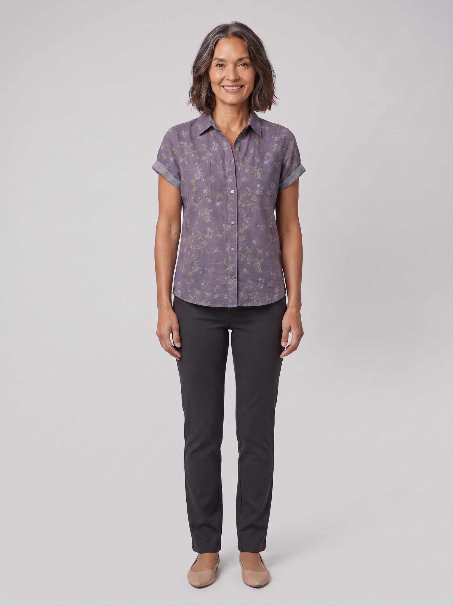 Fleur | Vintage Blouse Floral Print, Lightweight Summer Top for Women