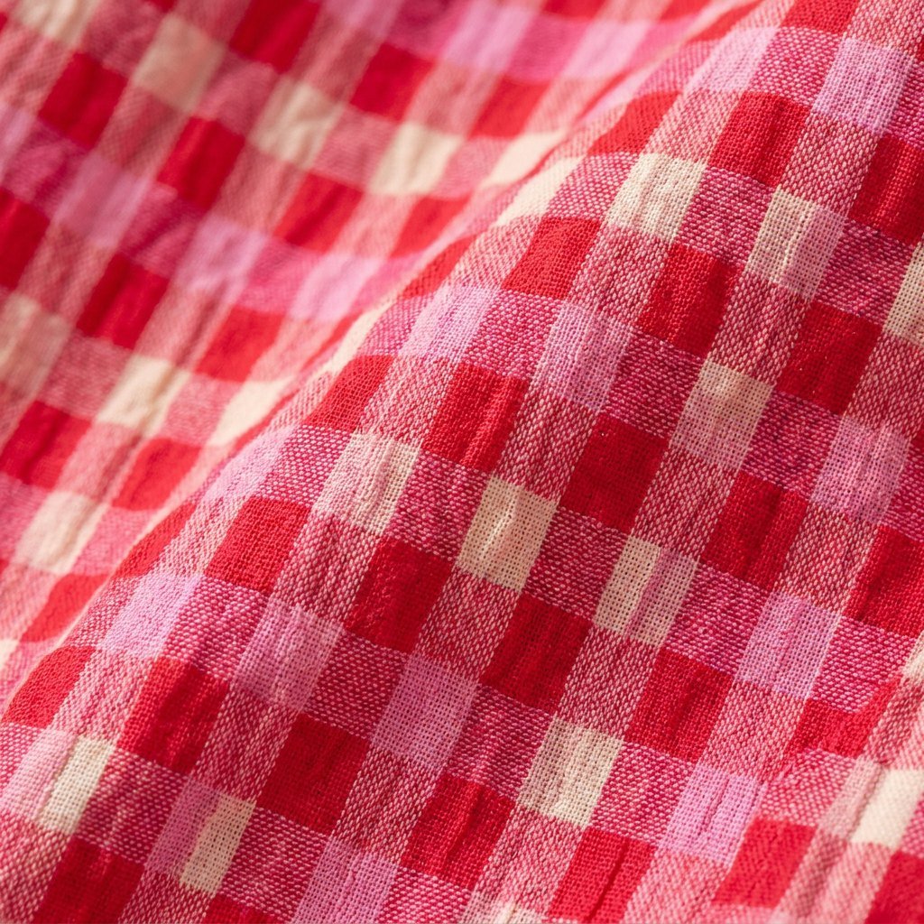 Gina | Gingham Outfit Lightweight Smocked Top & Wide Leg Pants for Women's Holiday Clothing