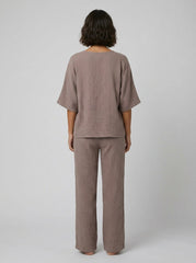 Gina | Women's Set Polyester Loungewear, Loose Fit, Batwing Sleeve
