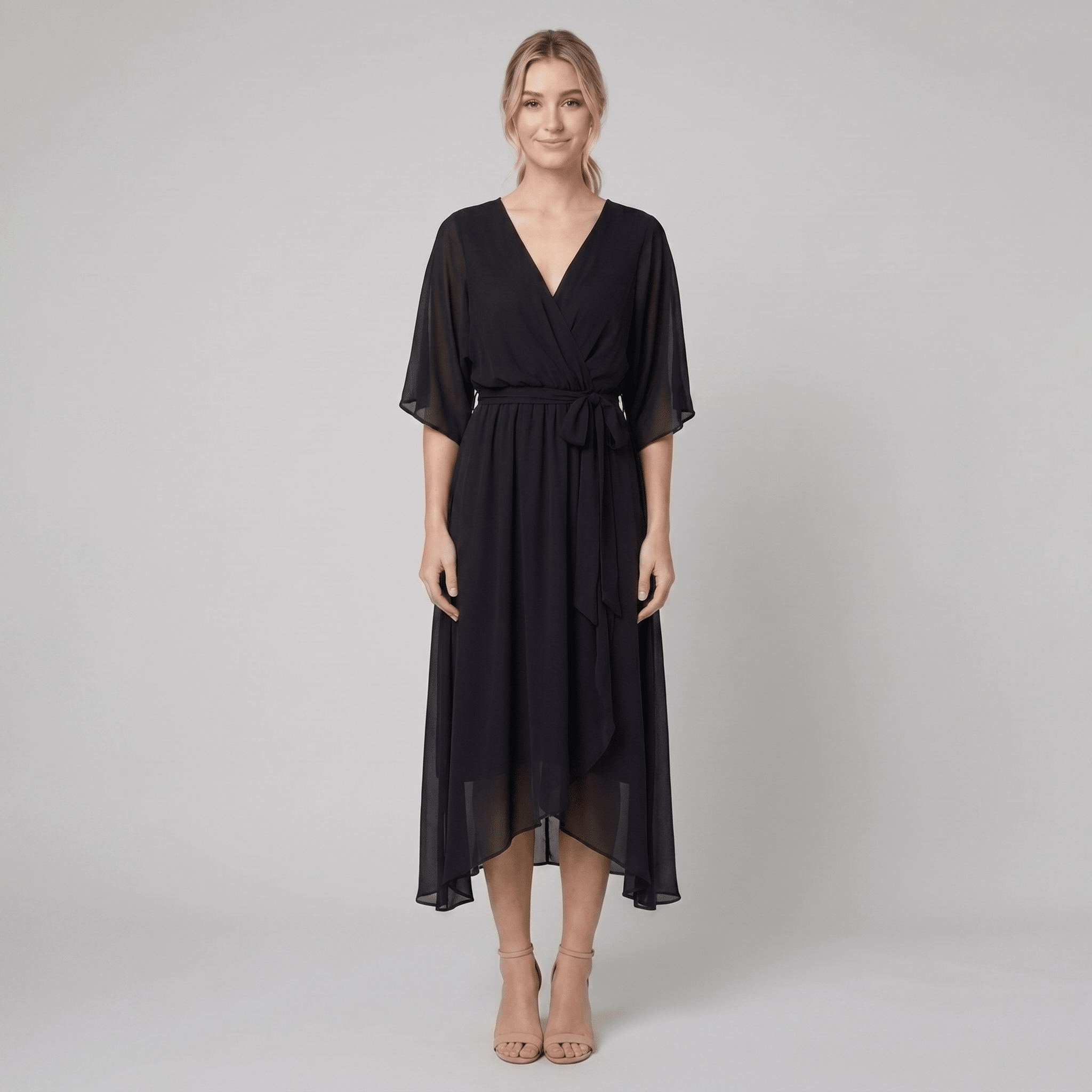 Ginevra | Long Elegant Dress with Feminine Neckline