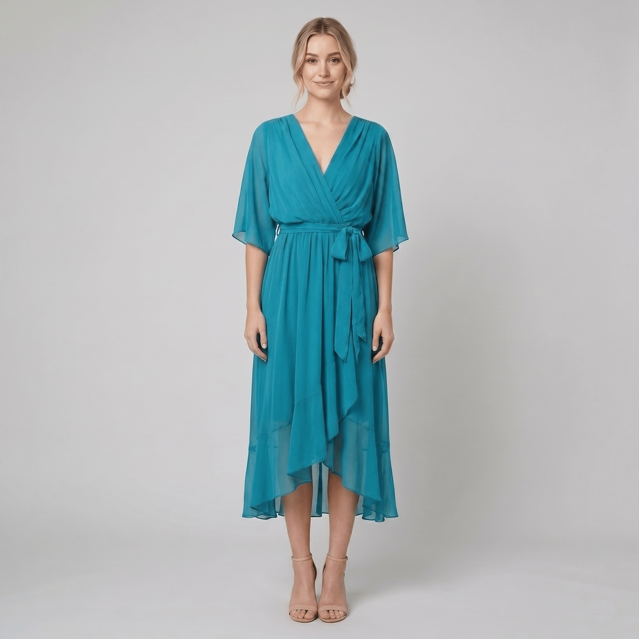 Ginevra | Long Elegant Dress with Feminine Neckline