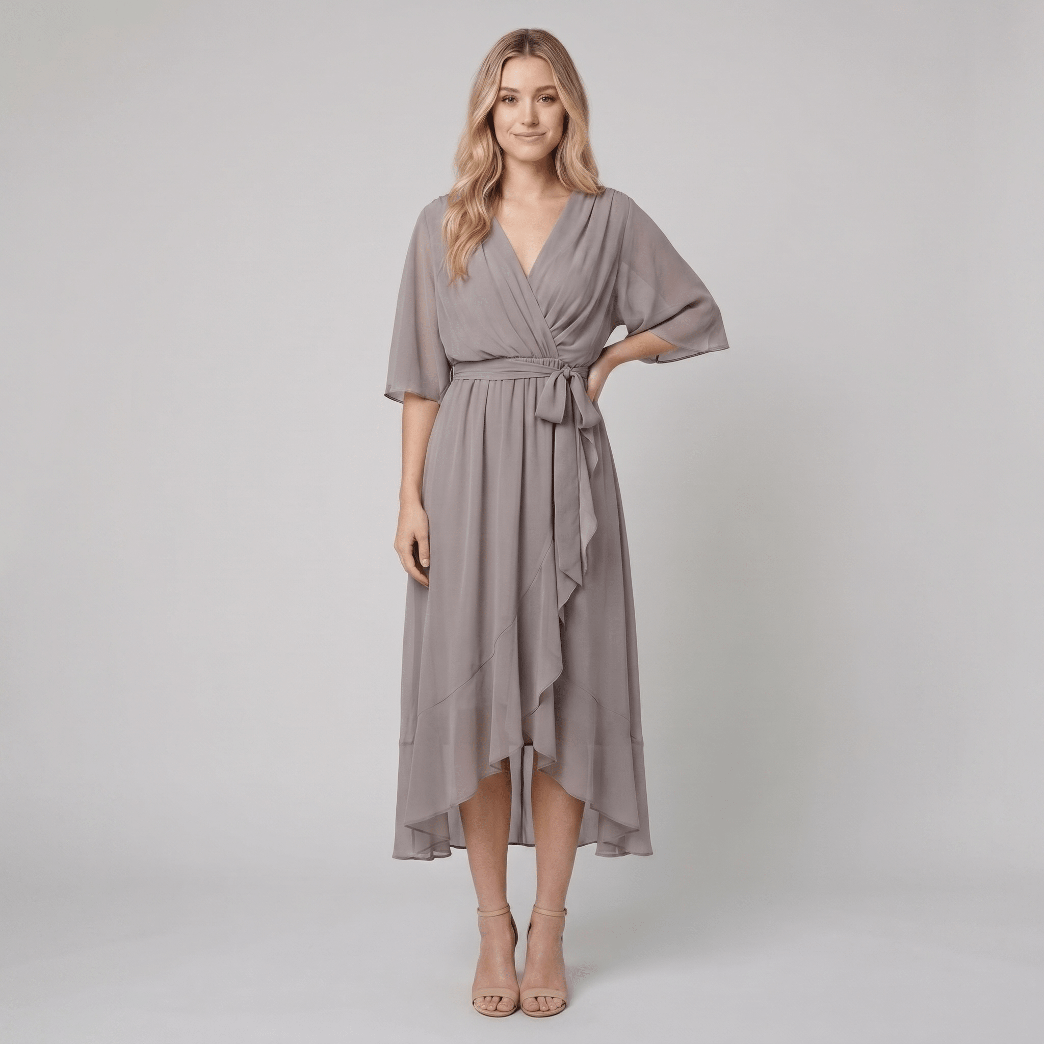 Ginevra | Long Elegant Dress with Feminine Neckline