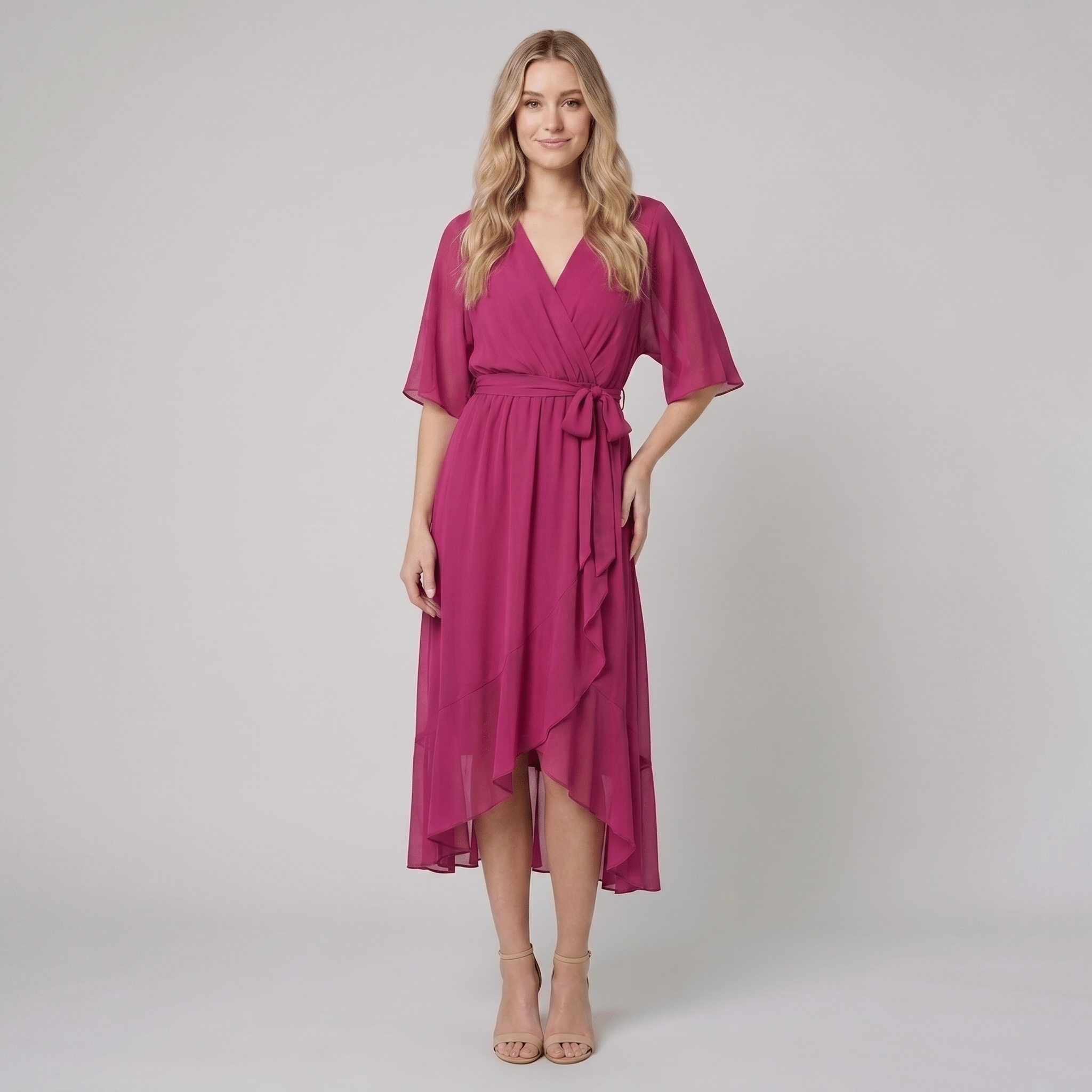 Ginevra | Long Elegant Dress with Feminine Neckline