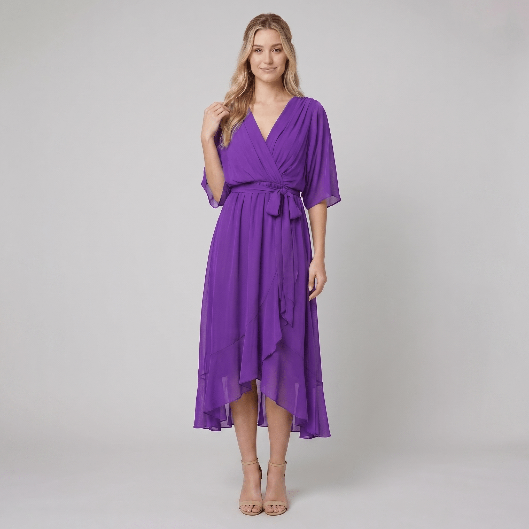 Ginevra | Long Elegant Dress with Feminine Neckline