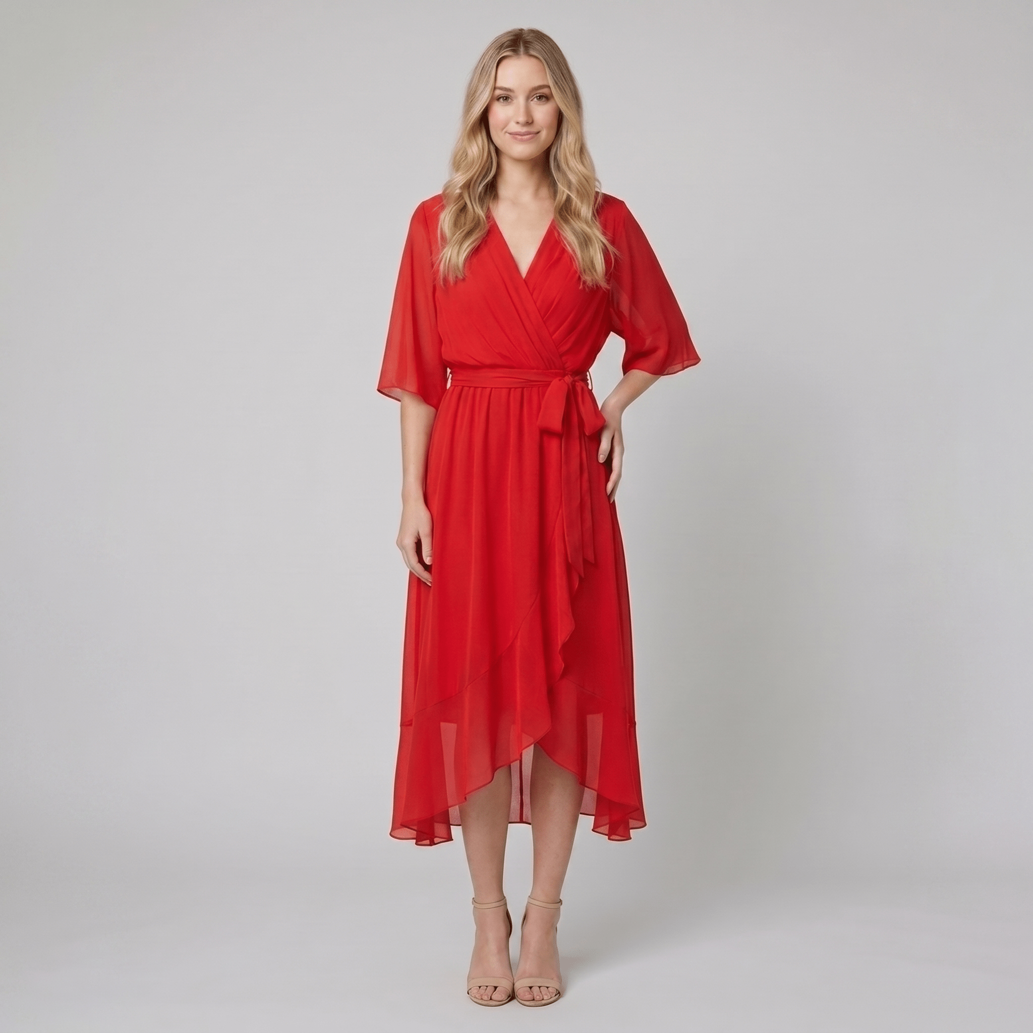 Ginevra | Long Elegant Dress with Feminine Neckline