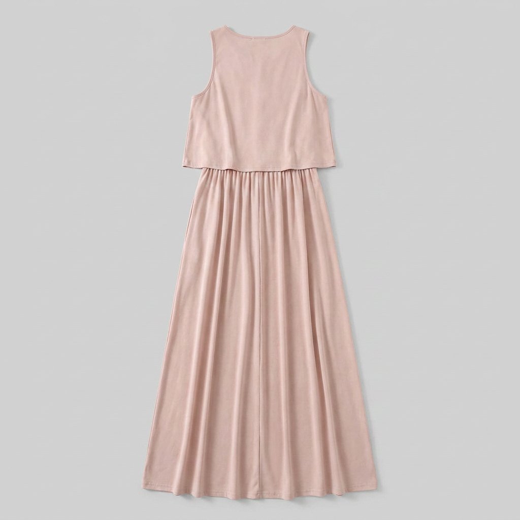 Giselle | Maxi Dress Loose Fit, Cotton Blend, Sleeveless Long Dress for Women