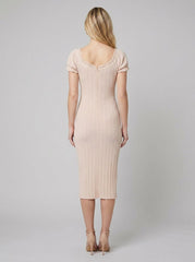 Glimmer | Maiden Dress Soft Knitted Fabric, Vintage Lace Trim for Women