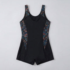 Glimmer One-Piece Swimsuit | Geometric Inserts, Comfortable Fabric