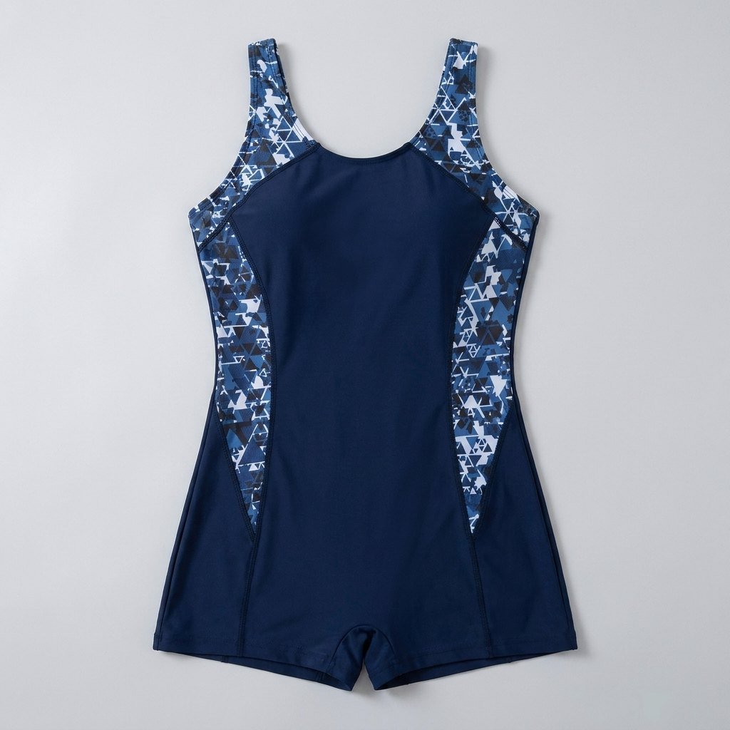 Glimmer One-Piece Swimsuit | Geometric Inserts, Comfortable Fabric