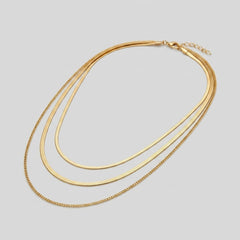 Gold Multi Layered Necklace