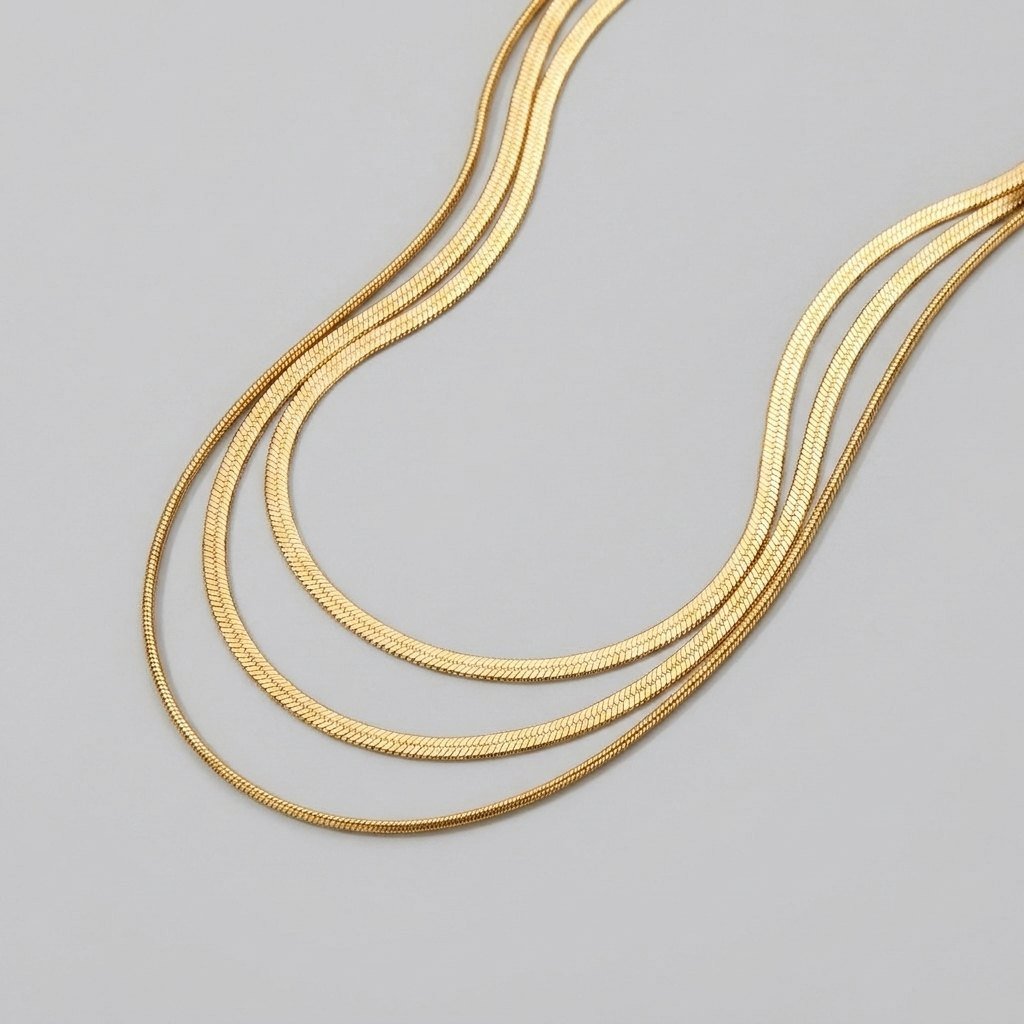 Gold Multi Layered Necklace