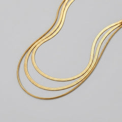 Gold Multi Layered Necklace