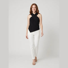 Haven | Halter Top Cross-Over Collar, Regular Fit Womens Top for Going Out