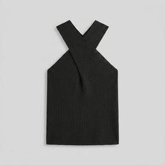 Haven | Halter Top Cross-Over Collar, Regular Fit Womens Top for Going Out