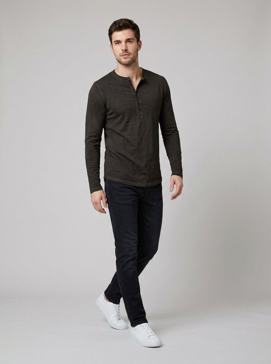 HENLEY | Classic Long Sleeve Shirt