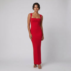 Hera | Maxi Dress Premium Stretch Crepe, Flattering Fit for Women
