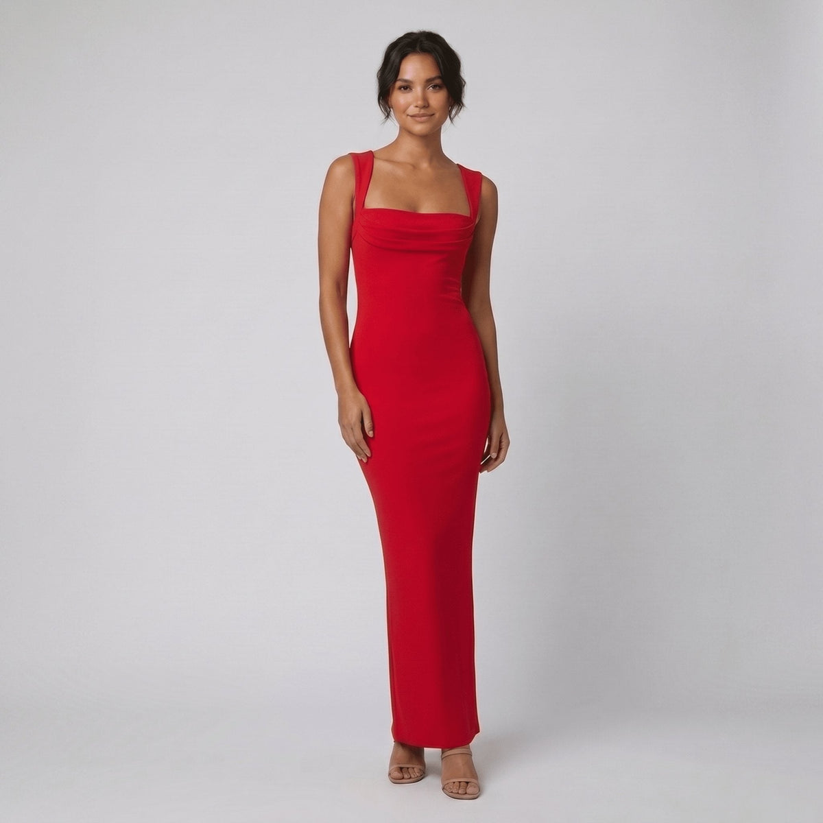 Hera | Maxi Dress Premium Stretch Crepe, Flattering Fit for Women