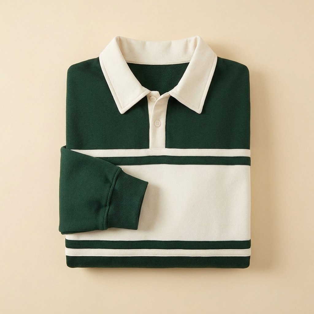 Herb | Loose-fit Stripes Polo Shirts