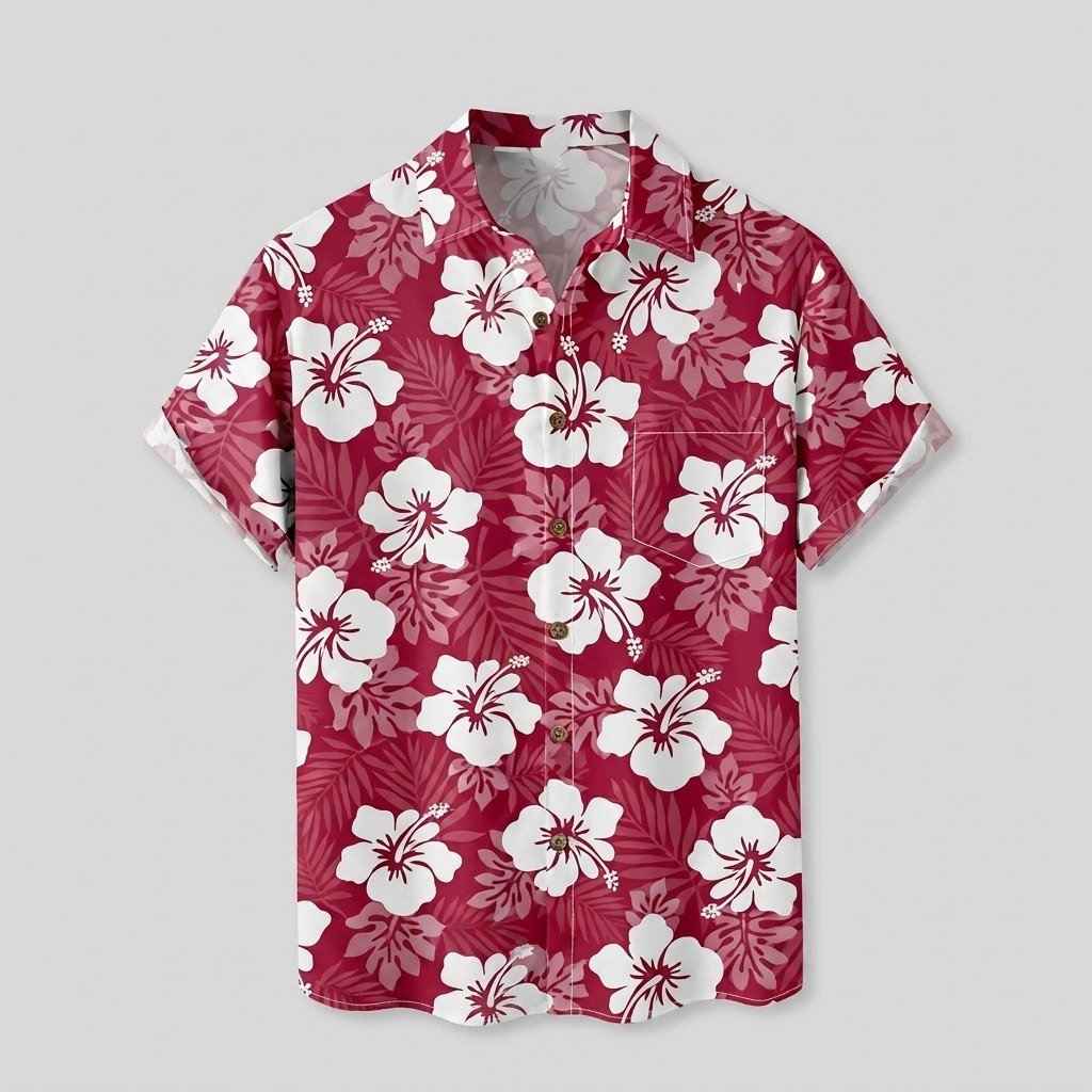 Hibiscus Hawaiian Shirt | Lightweight, Regular Fit