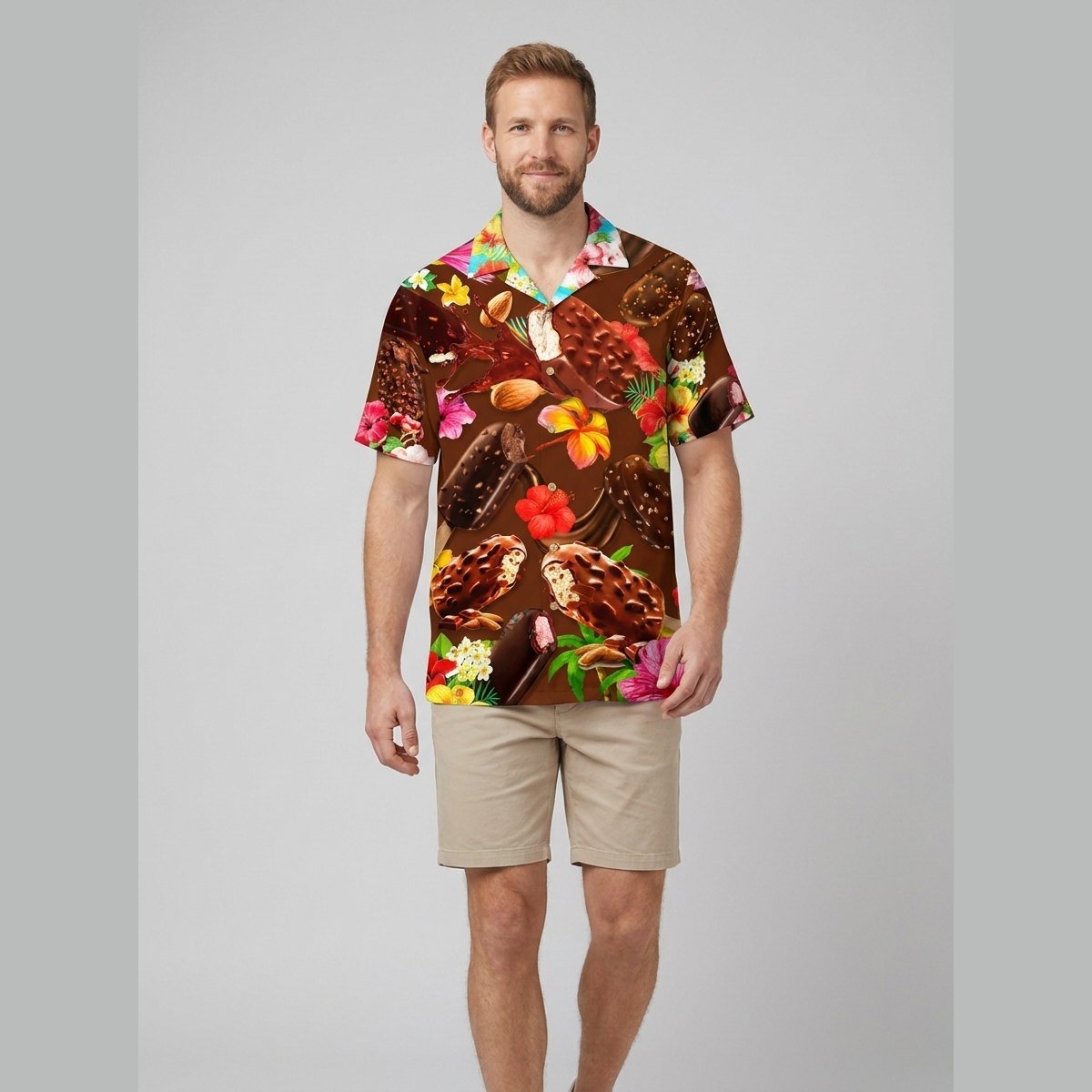 Icy | Polo Shirt Soft Cotton Blend, Playful Ice Cream Design
