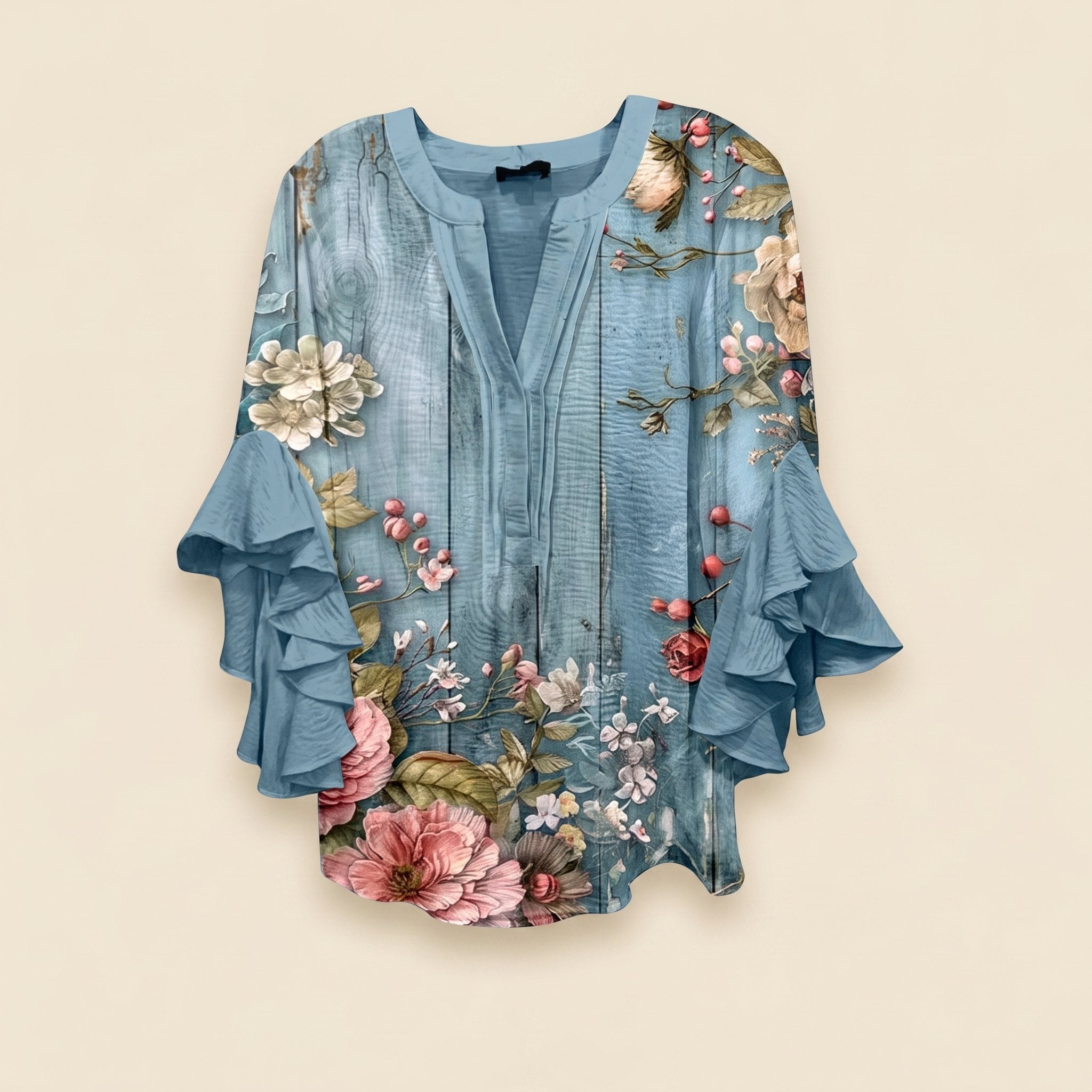 Isabella | Blouse with Elegant Flowers
