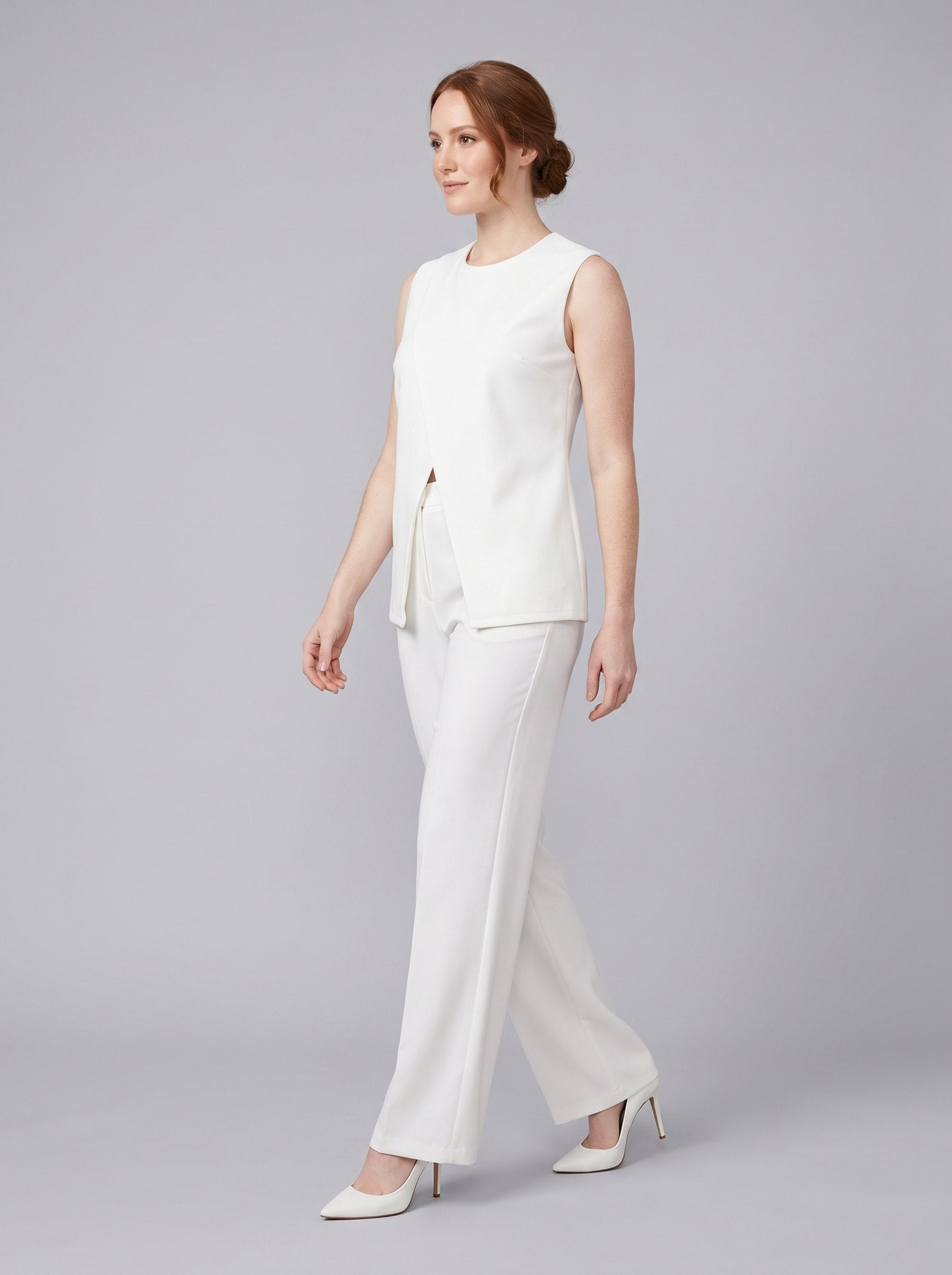 Isla | Sleeveless Blazer Suit Set