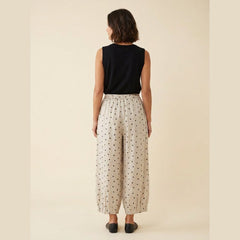 Ivy | Crop Pants Linen, Oversized Fit for Summer Style