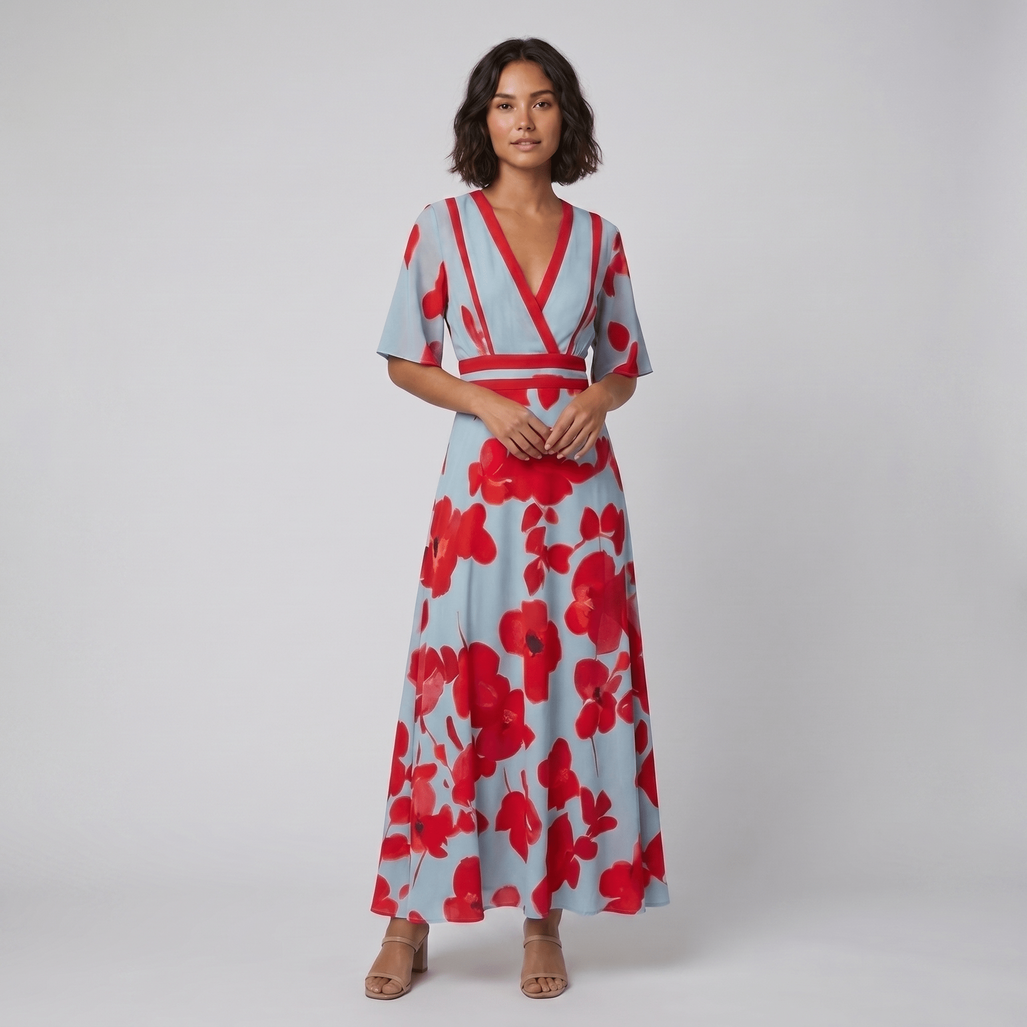 Jade Floral Maxi Dress | Comfortable Cotton Summer Dresses