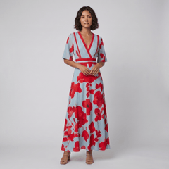 Jade Floral Maxi Dress | Comfortable Cotton Summer Dresses
