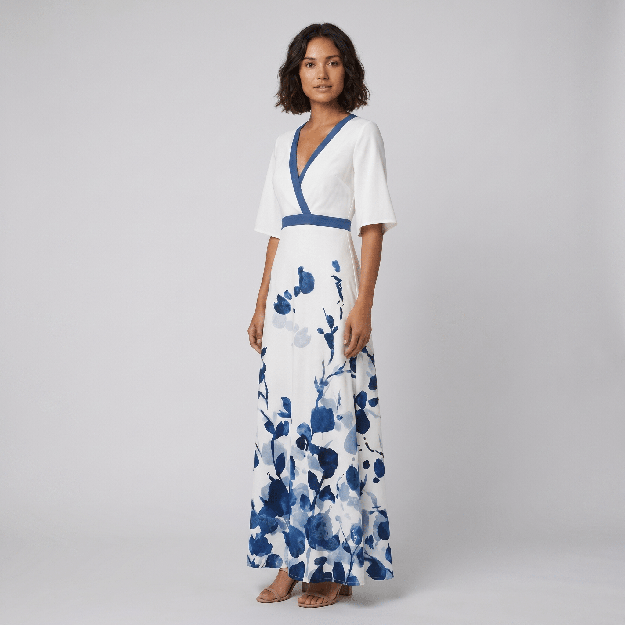 Jade Floral Maxi Dress | Comfortable Cotton Summer Dresses