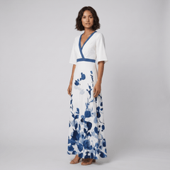 Jade Floral Maxi Dress | Comfortable Cotton Summer Dresses