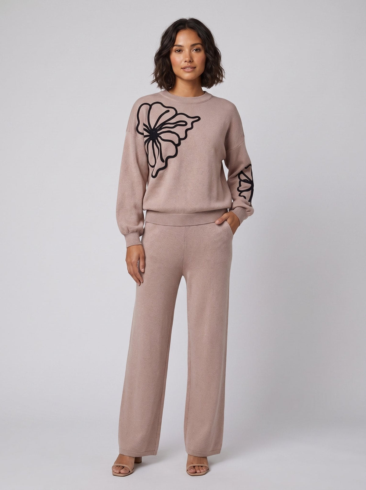 Jenna | Top and Pants Set Flower
