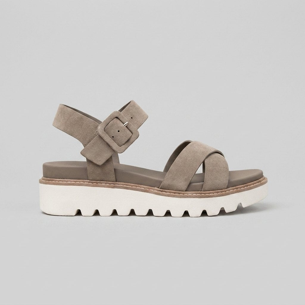 Jovial | Black Platform Sandals Adjustable Buckled Strap, Padded Insole for Women