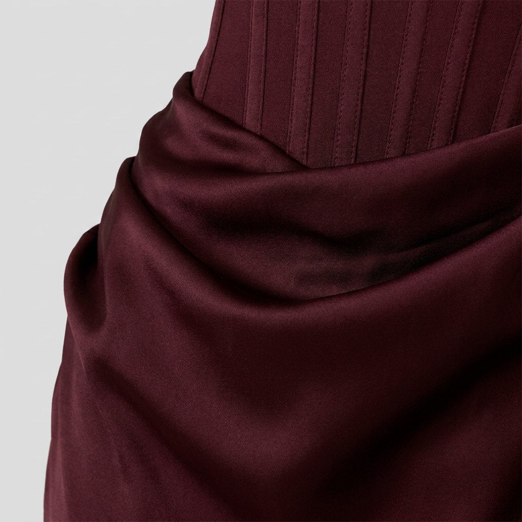 Kailani Maxi Dress | Strapless Corset Bodice, Lace-Up Back, Floor-Length