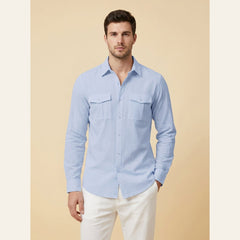 Kinetic | Utility Shirt Cotton-Linen Blend, Relaxed Fit